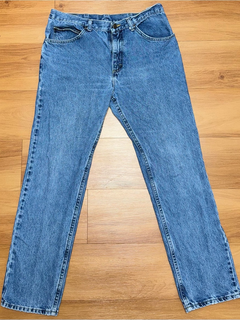 Lee Men’s Jeans 36x32 Blue Straight Leg 100% Cotton Classic Denim